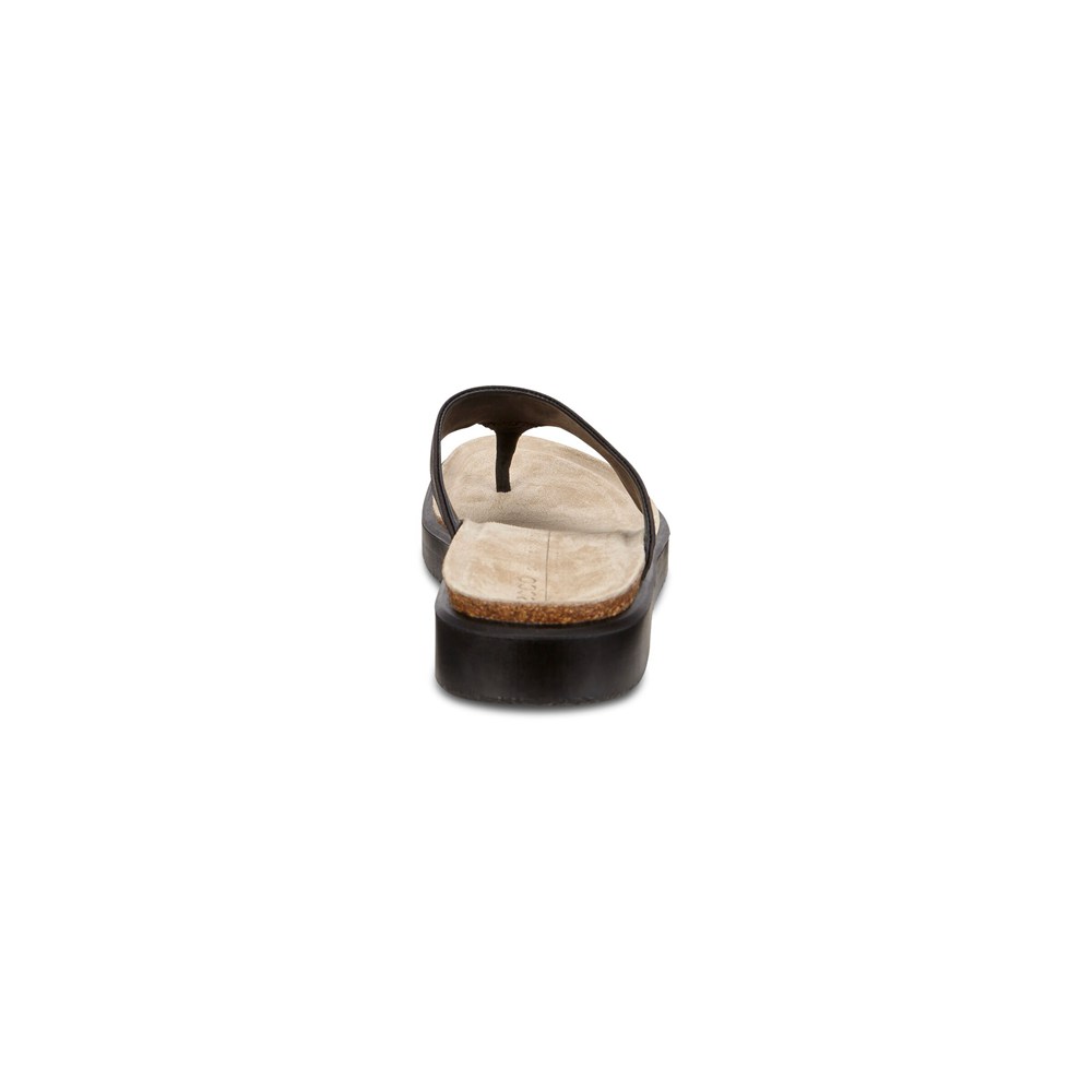 Sandalias Mujer - ECCO Corksphere Thong - Negros - RFG238679